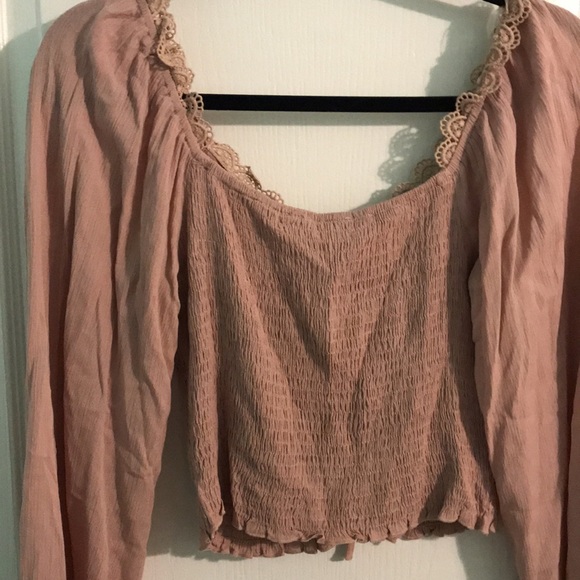 Nectar Clothing Long Sleeve Blush Top - Picture 6 of 9